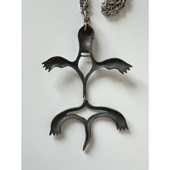 Vintage Gecko Lizard Pendant Necklace Unbranded 20 Inches - Picture 9 of 10